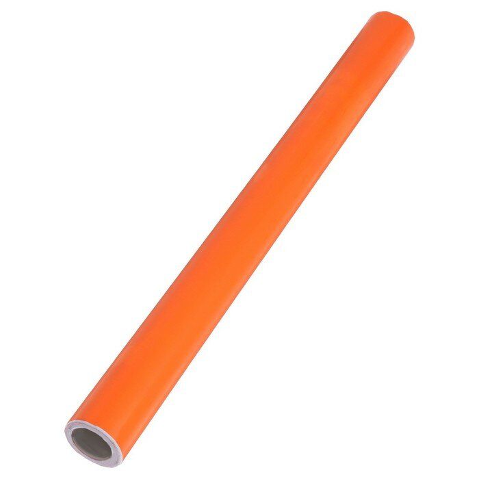 Пленка самоклеящаяся, ярко-оранжевая, 0.45 х 3 м, 8 мкр - фотография № 2