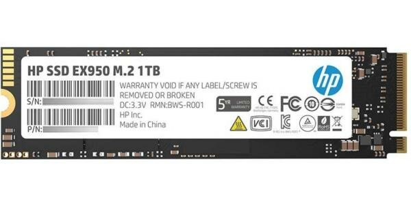 Твердотельный накопитель SSD M.2 1 Tb HP EX950 Read 3500Mb/s Write 2900Mb/s 3D NAND TLC (5MS23AA)