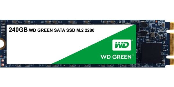   SSD M.2 240 Gb Western Digital Green Read 540Mb/s Write 465Mb/s 3D NAND TLC WDS240G2G0B