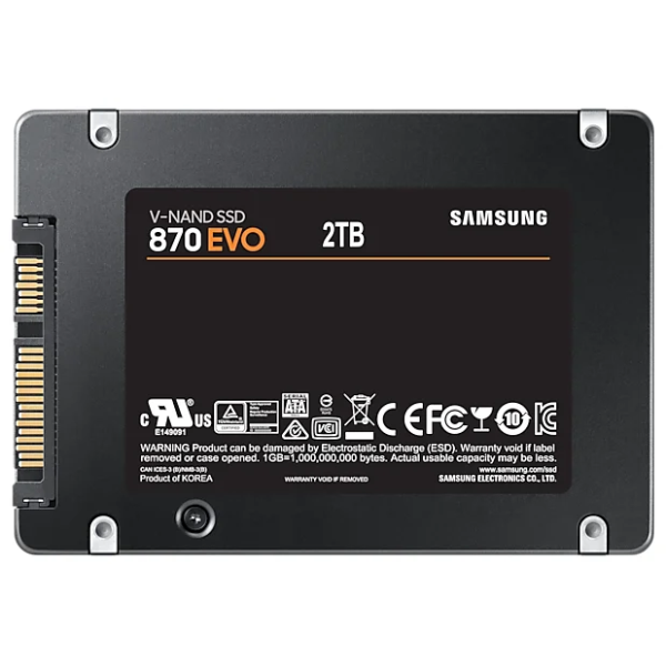 Накопитель SSD 2Tb Samsung 870 EVO MZ-77E2T0BW