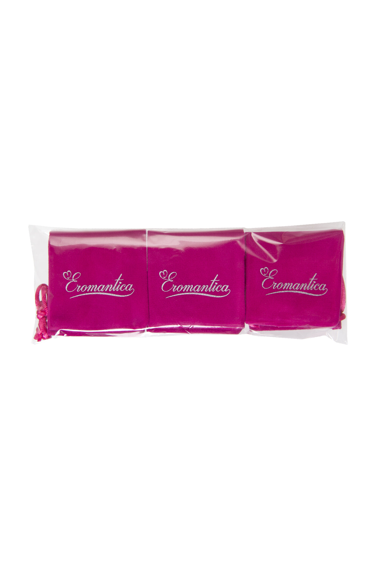 Бархатный мешочек Eromantica для хранения, 13х6 см, розовый - фотография № 3