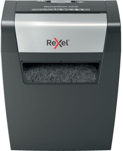 Шредер Rexel Momentum X308 (секр.P-3)/фрагменты/8лист./15лтр./скобы