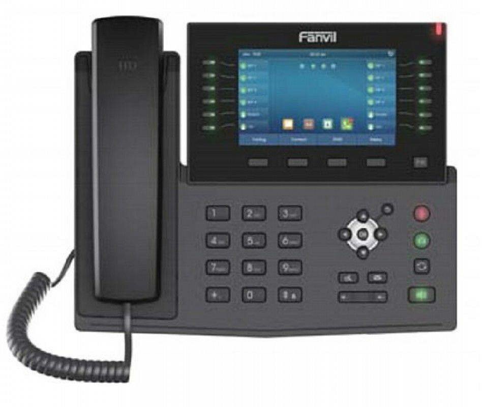 Телефон IP Fanvil X7 черный - фотография № 1