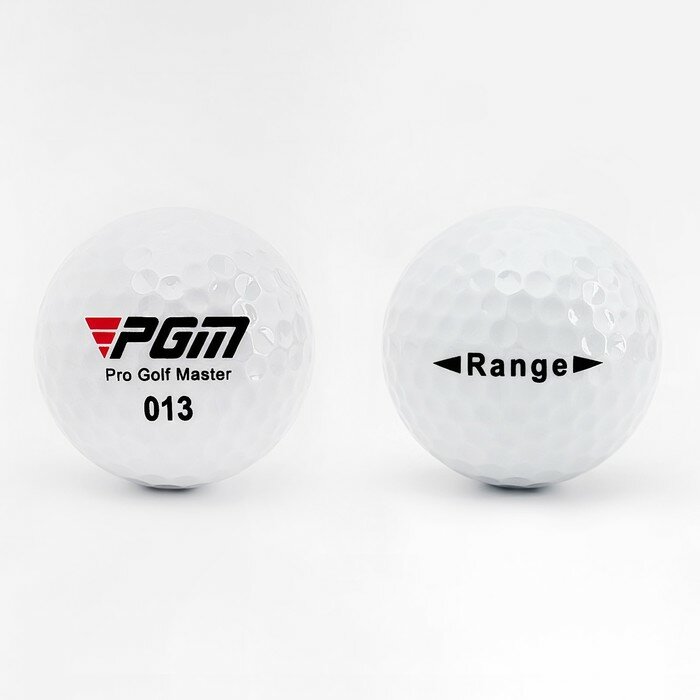 Мяч для гольфа PGM "Range", двухкомпонентный, d=4.3 - фотография № 1
