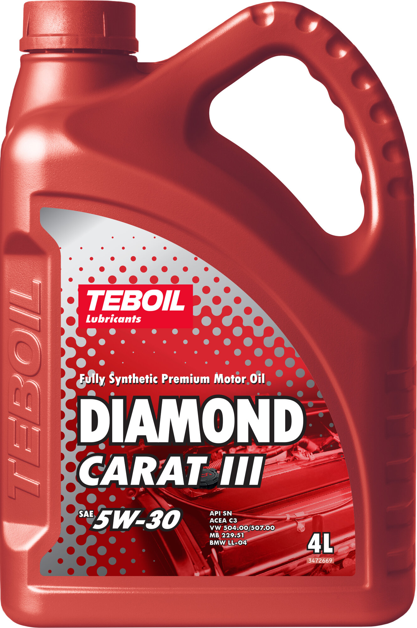 Полусинтетическое моторное масло Teboil Diamond 5W-30