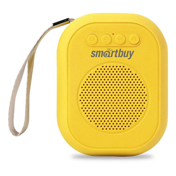 Портативная колонка SmartBuy® BLOOM, 3Вт, Bluetooth, MP3, FM-радио, желтая (SBS-170)