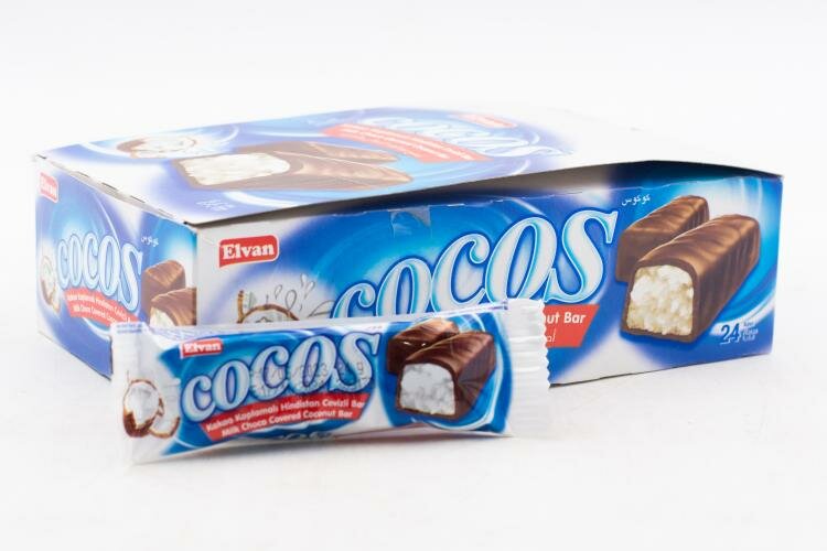 Батончик Cocos Milk Bar с молочным шоколадом Кокос 24 гр Упаковка 24 шт