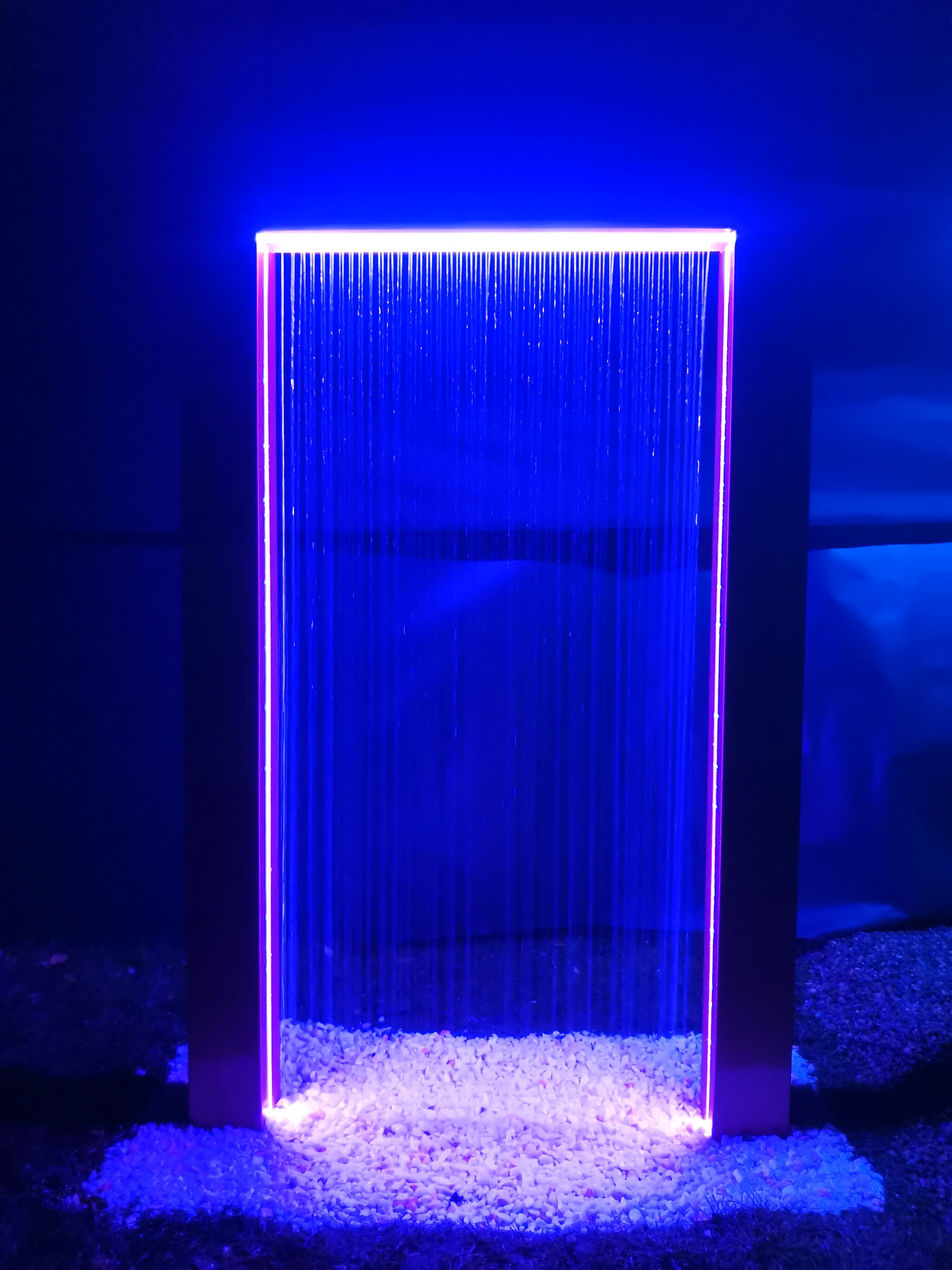 Садовый Водопад "Палаус 2.0" / Элемент ландшафтного дизайна / Уличный фонтан с LED подсветкой на пульте управления / цвет "Бронзовый Век" - фотография № 5