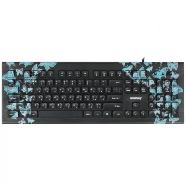 Клавиатура Smartbuy 223 USB Butterflies (SBK-223U-B-FC)