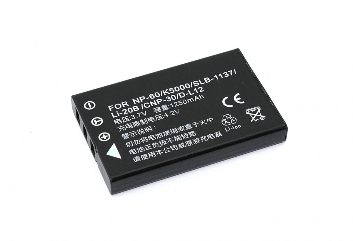 Аккумуляторная батарея CGA-S301, CGA-S302A для фотоаппарата Kodak EasyShare DX6490, DX7440, DX7590, DX7590 Zoom (FNB-82LI) 1050mah 3,7V Li-ion