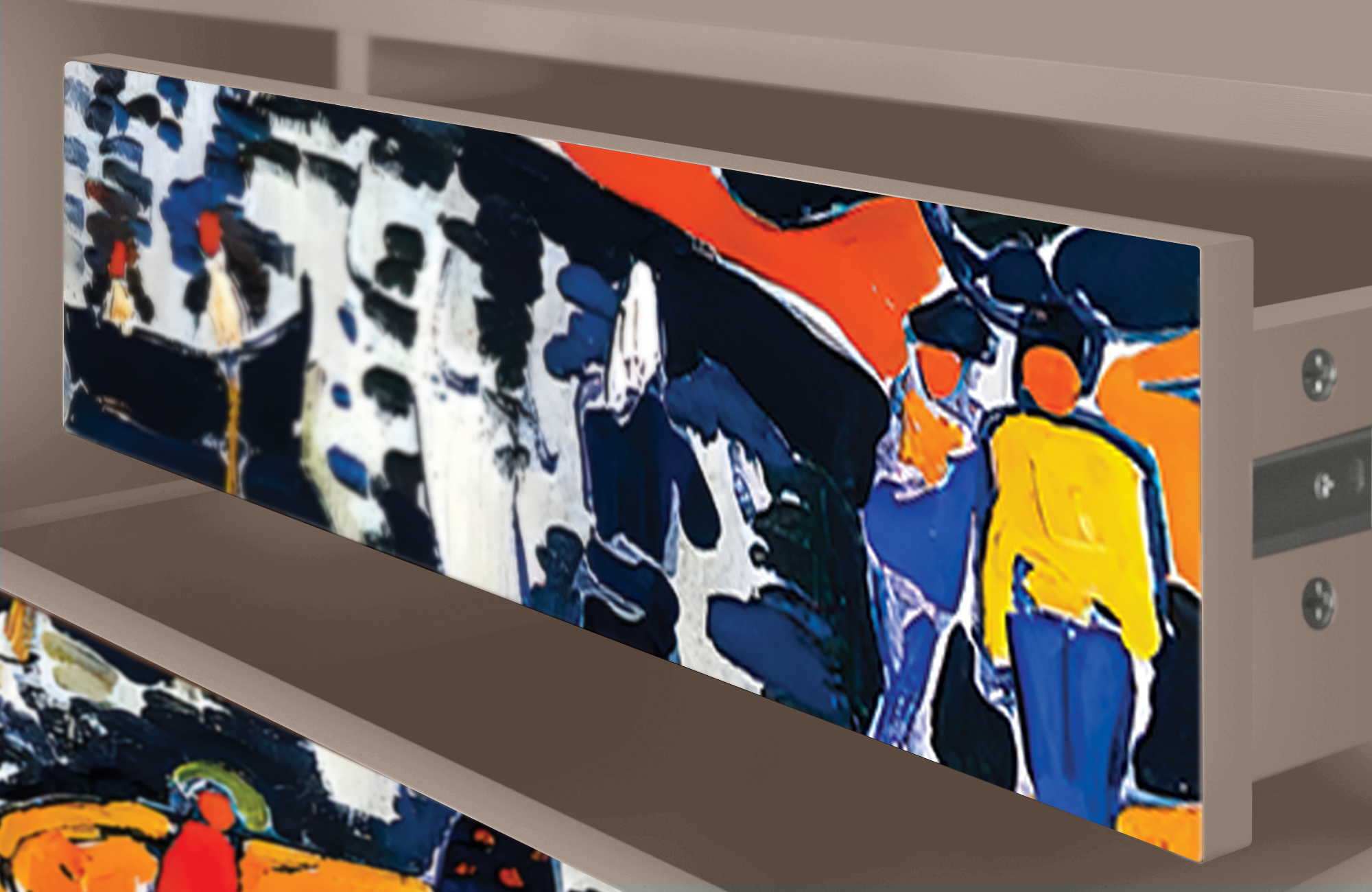 ТВ-Тумба - STORYZ - T4 Le Séchage des voiles by Andre Derain, 170 x 59 x 48 см, Бежевый - фотография № 5