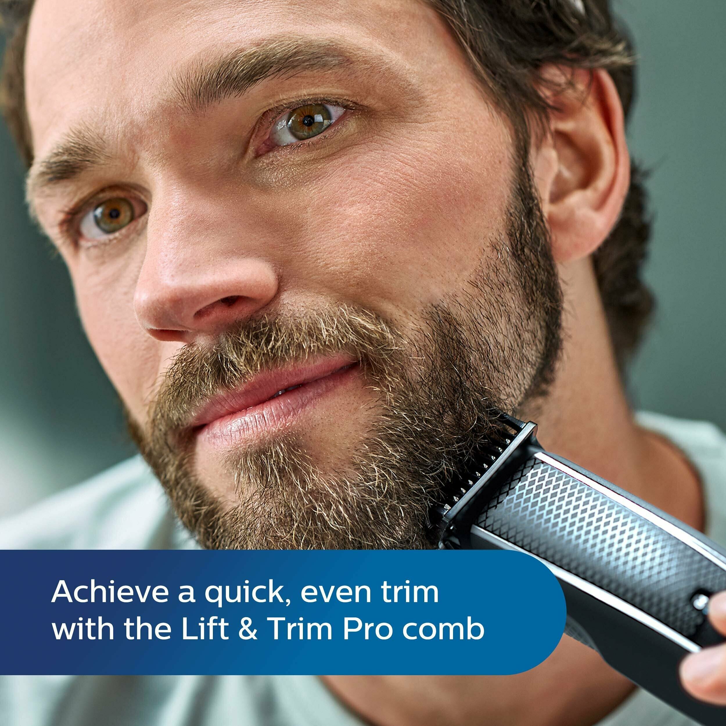 Philips Триммер для бороды и щетины/машинка для стрижки волос для мужчин - фотография № 4