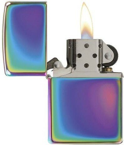 Зажигалка ZIPPO Classic с покрытием Spectrum™, латунь/сталь, разноцветная, глянцевая, 38x13x57 мм - фотография № 3