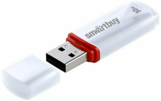 Флеш-память USB 2.0 32 Гб Smartbuy Crown SB32GBCRW-W, 1550047