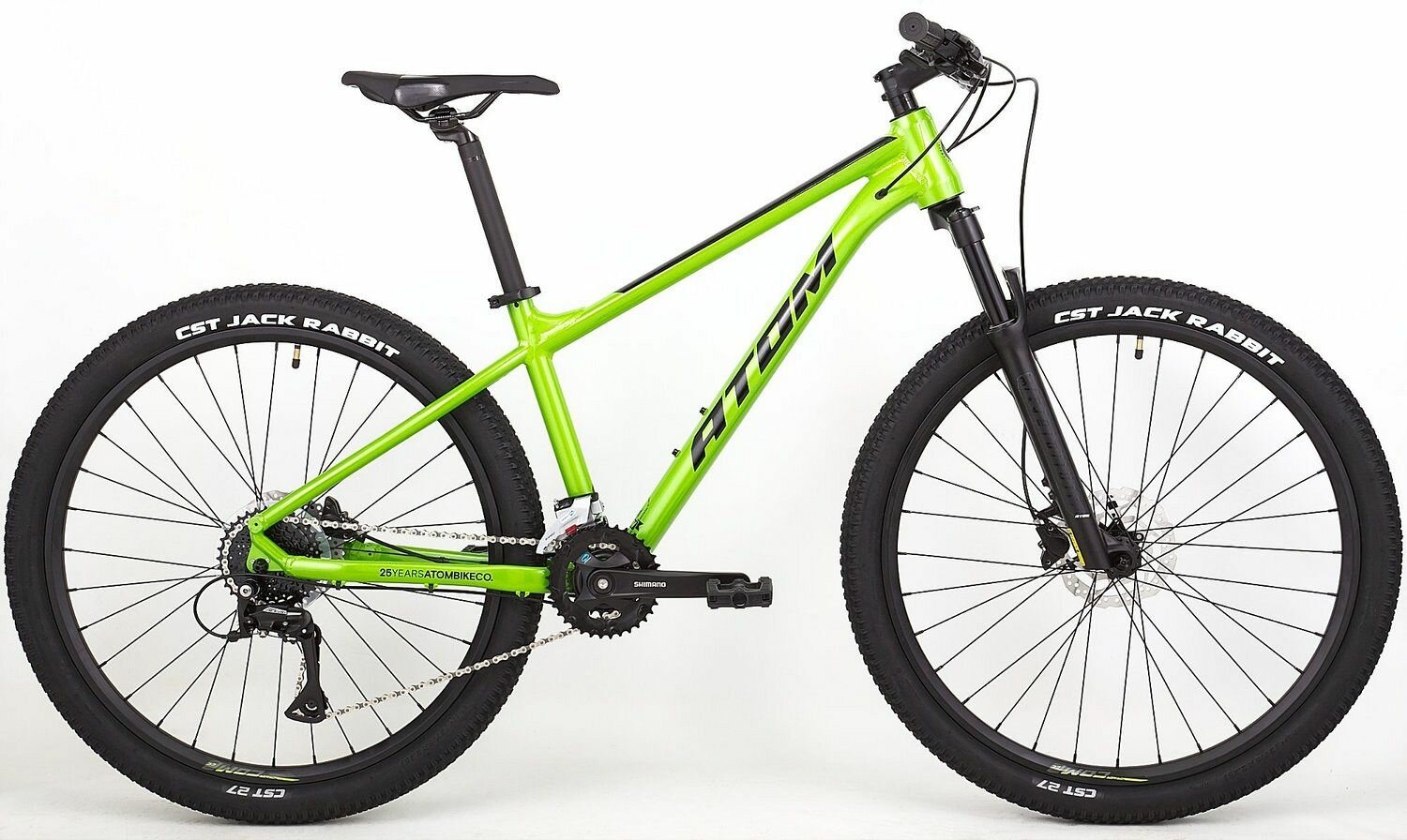 Велосипед Atom Bion Seven 20 (2024) (Велосипед ATOM BION SEVEN 20 Рама: S(15") 27,5" Зеленый, 59184)