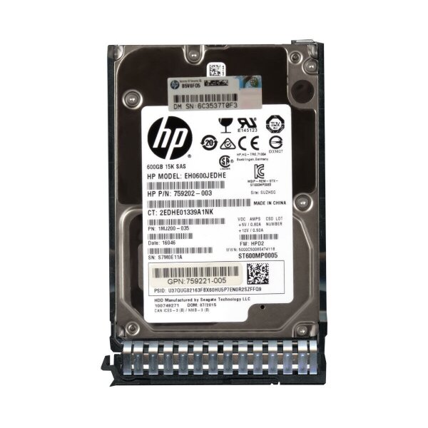   HP EH0600JEDHE 600Gb 15000 SAS 2,5" HDD