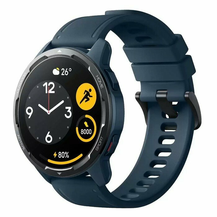 XIAOMI Смарт-часы Xiaomi Watch S1 Active GL (BHR5467GL), 1.43", Amoled, BT, GPS, 470 мАч, синие