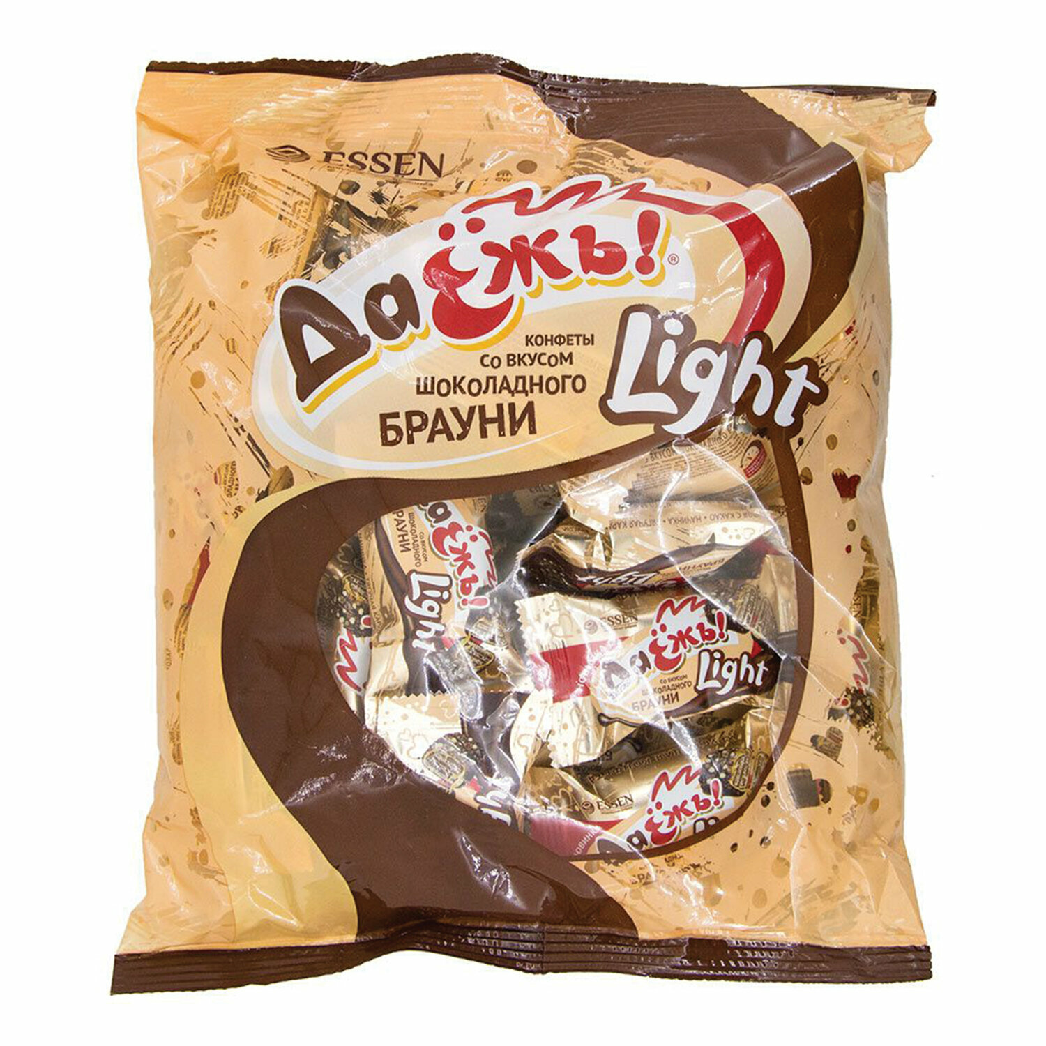 Конфеты шоколадные ESSEN «ДаЁжъ!» Light со вкусом шоколадного брауни, 500 г, пакет - фотография № 2