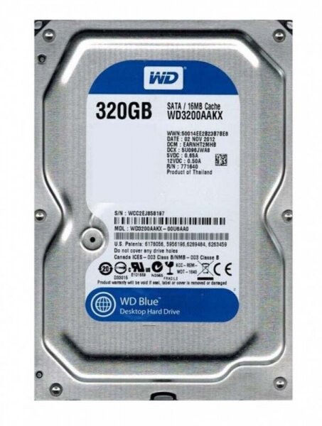 Жесткий диск Western Digital WD Blue 320 ГБ WD3200AAKX