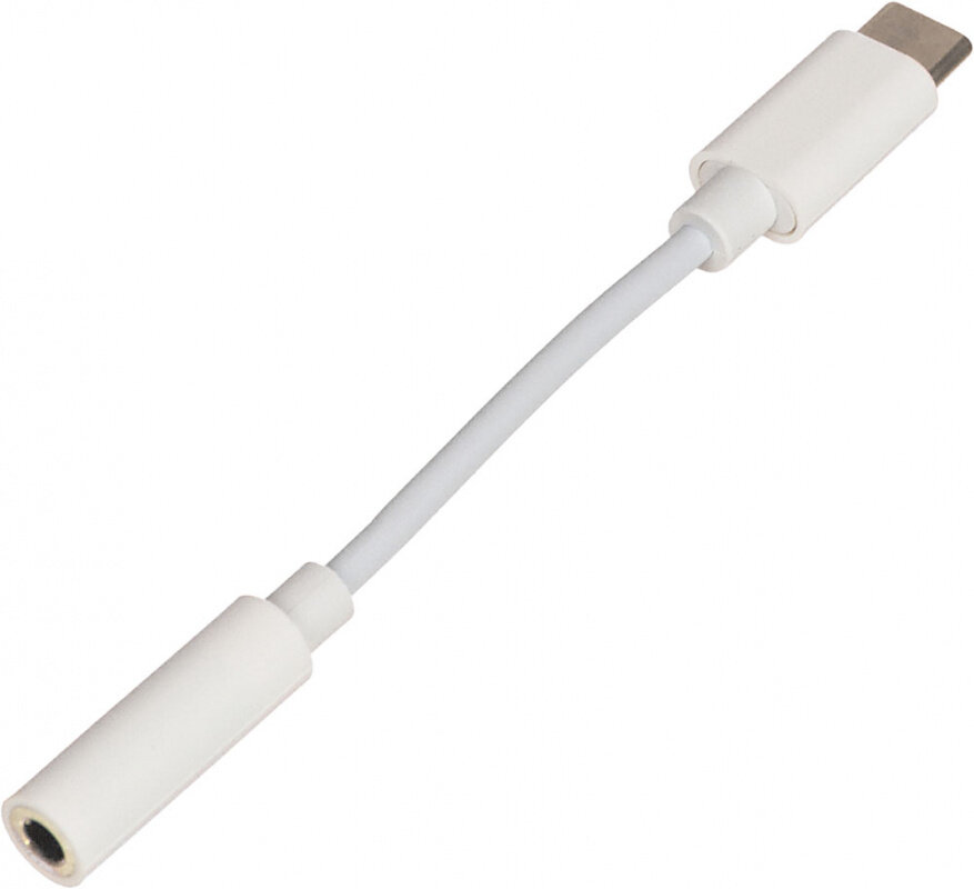 Переходник BURO USB Type-C (m), Jack 3.5mm (f), белый [bhp tpc-jck] - фото №1