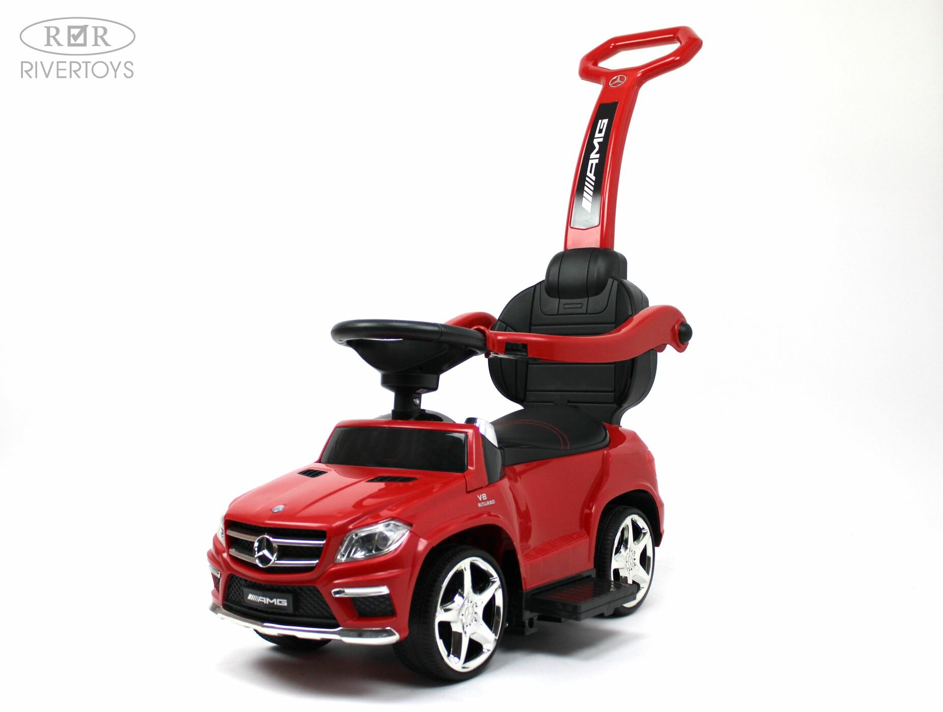 Детский толокар Mercedes-Benz GL63 (A888AA-H) красный (RiverToys)