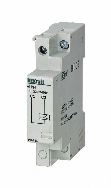 фото 21265DEK Расцепитель независимый DEKraft 220-240В для ВА-431