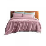 Постельное белье из хлопка Xiaomi Deep Sleep Super Soft Cotton Flow Kit 100S 1.5m Pink - изображение