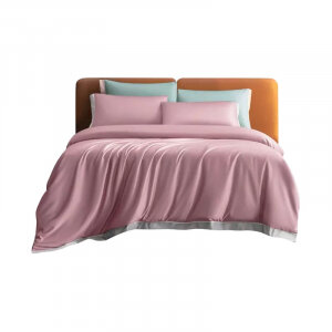 Фото Постельное белье из хлопка Xiaomi Deep Sleep Super Soft Cotton Flow Kit 100S 1.5m Pink