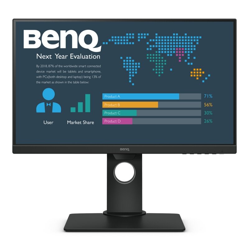 BenQ Монитор 23.8 BenQ BL2480T 1920x1080, черный (D-Sub, HDMI, DP, MM)