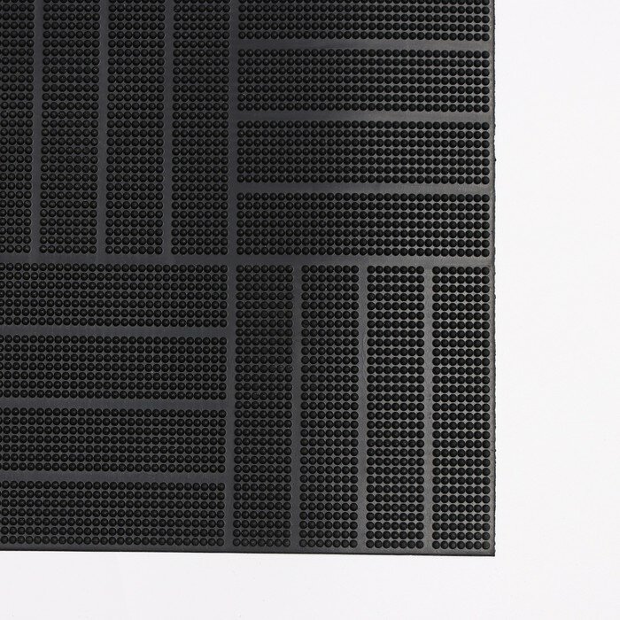 Blåbär Коврик придверный резиновый «Паркет», 40×60 см, цвет чёрный - фотография № 4
