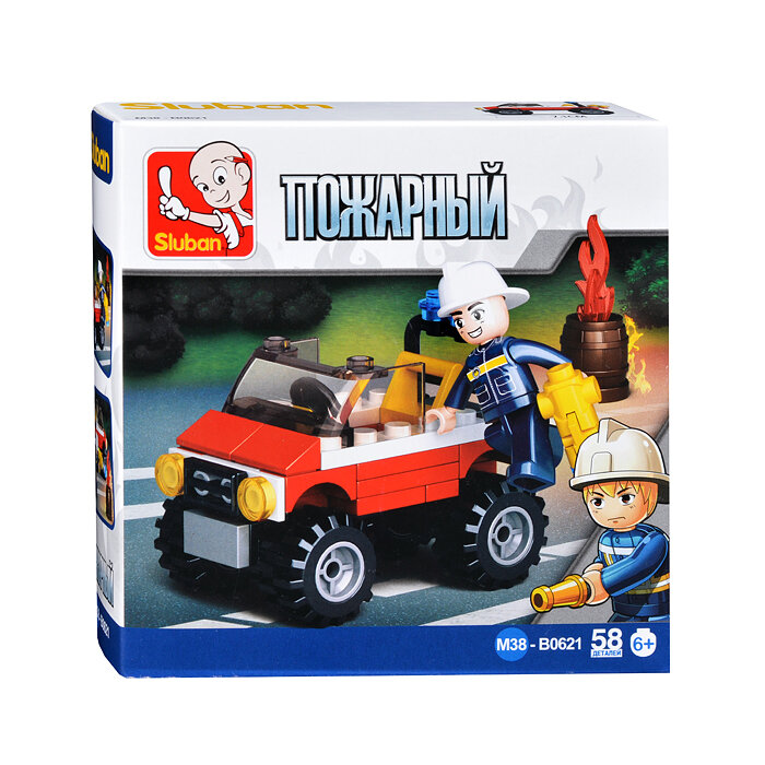 Конструктор Пожарная бригада 58 дет. М38-0622 Sluban
