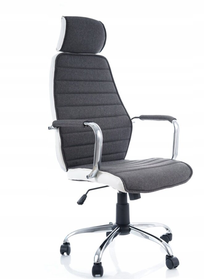 Кресло компьютерное Signal Q-035 (белый/серый) - фотография № 4