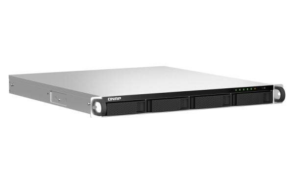 SMB QNAP TS-464U-8G NAS 4 HDD trays rackmount 1U 1 PSU. 4-core Intel Celeron N5105/N5095 2.0-2.9 GHz 8 GB RAM MAX 2x2.5GbE 2xUSB 3.2 Gen 2 (10Gbp