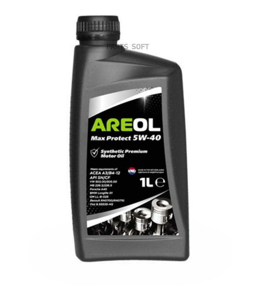 AREOL 5W40AR011 AREOL Max Protect 5W-40 (1L)_масло моторное! синт.\ ACEA A3/B4, API SN/CF, VW 502.00/505.00,MB 229.3