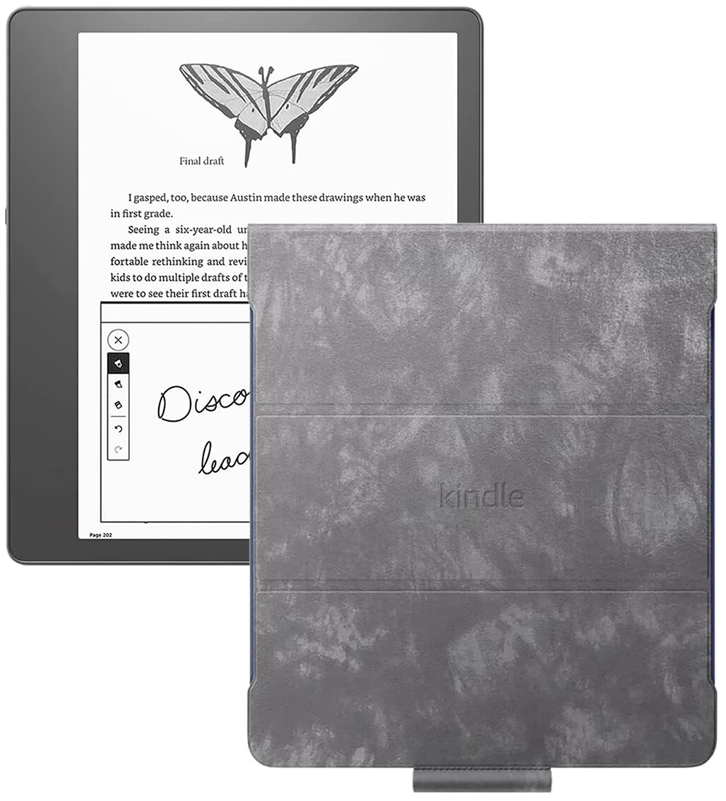 Электронная книга Amazon Kindle Scribe 32Gb + обложка Premium Grey