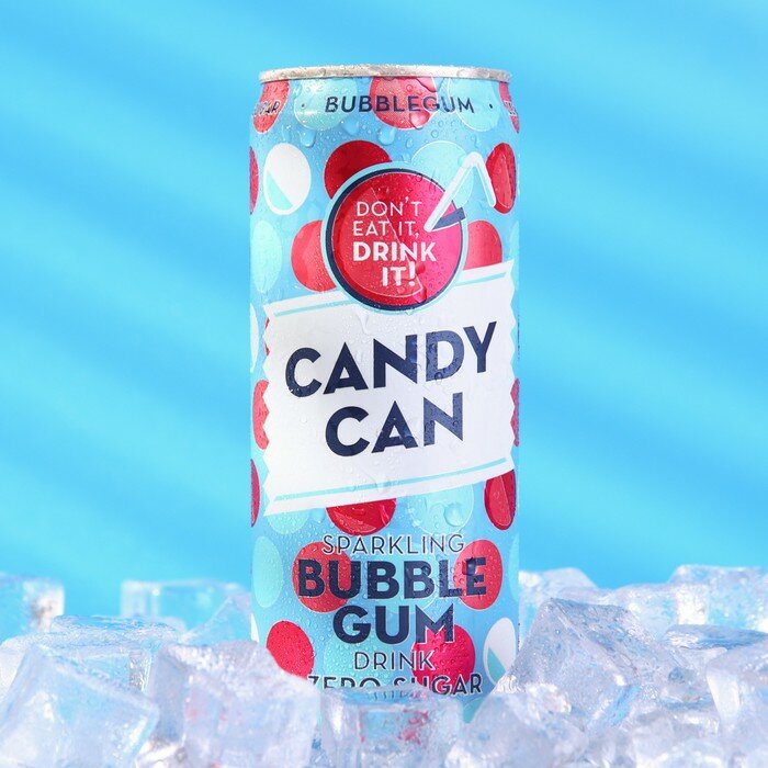 Газированный напиток Candy Can "Bubble Gum", 330 мл