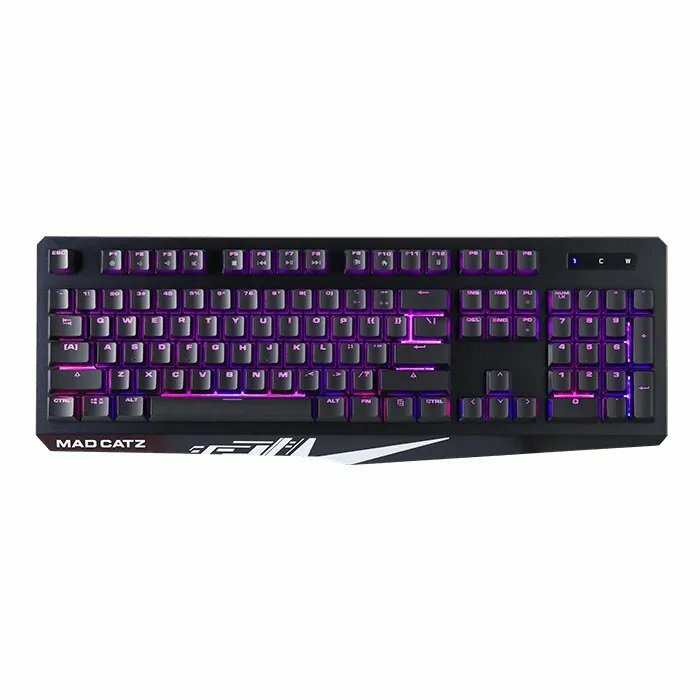Игровая клавиатура Mad Catz S.T.R.I.K.E. 2 чёрная (мембрана, RGB подсветка, аллюминиевая рама, USB)