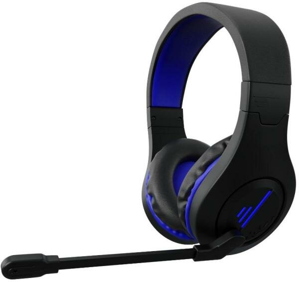 Наушники с микрофоном Оклик GMNG HS-L325G Blue черный/синий 2.2м мониторные оголовье (1533545)