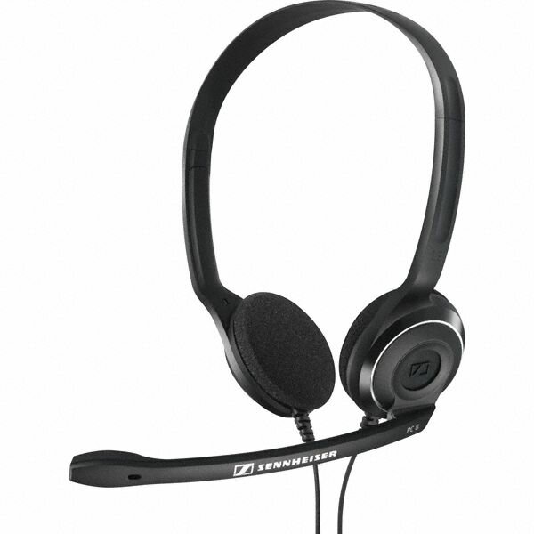 Наушники с микрофоном Sennheiser PC 8 USB черный 2м накладные USB оголовье (504197)