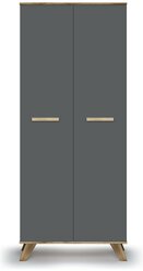Шкаф для одежды 800 Вега Скандинавия (Силк флай, Дуб Каньон)