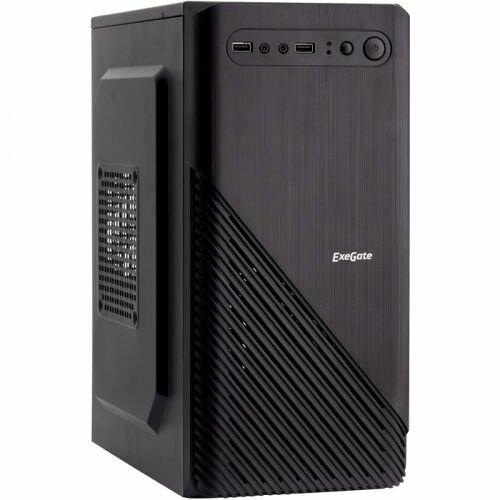 Корпус mATX Exegate BAA-103 EX277799RUS minitower, AAA450, 80mm, 2*USB, Audio, black