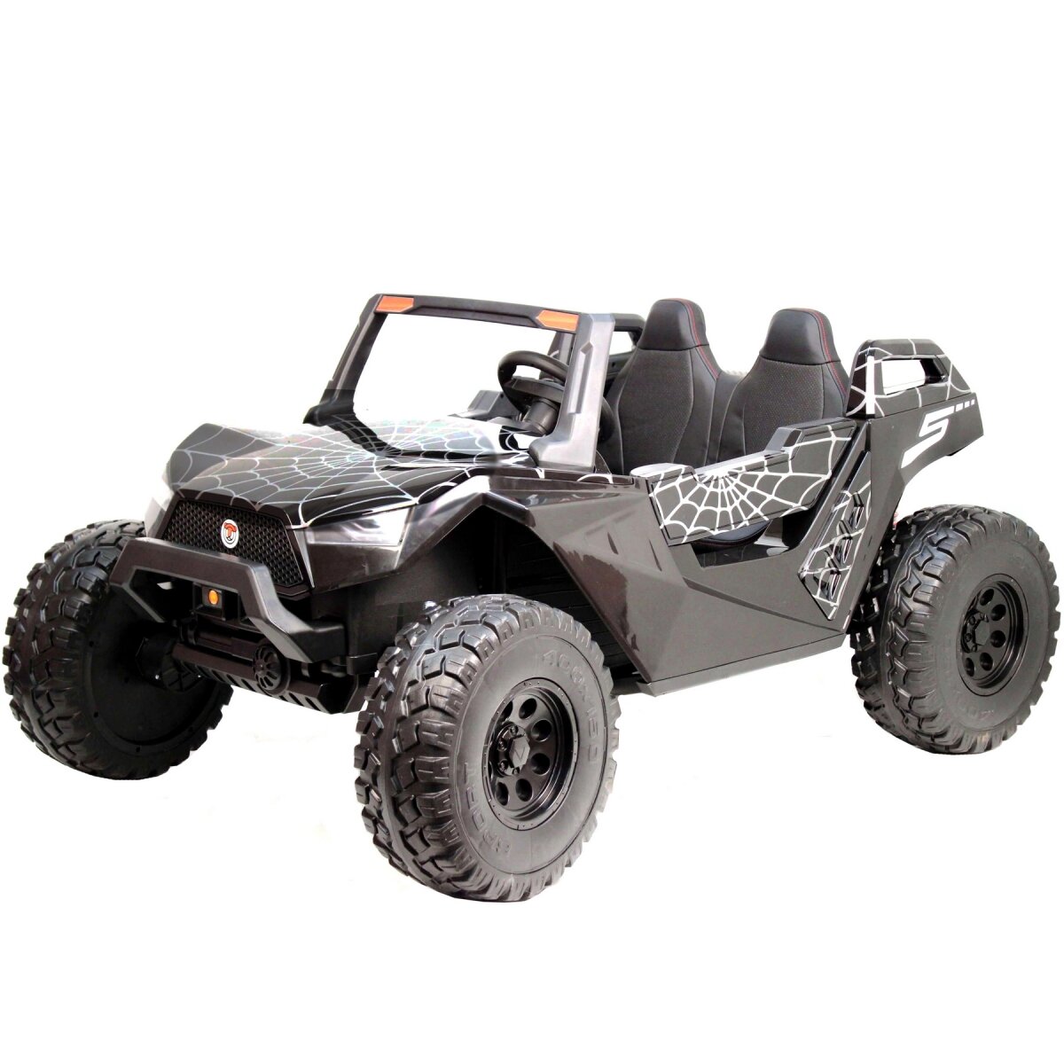 RIVERTOYS электромобиль Buggy A707AA 4WD - черный Spider