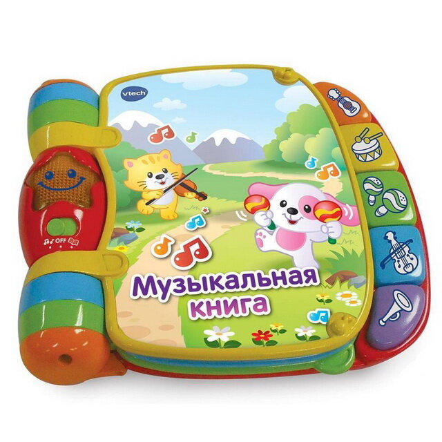 Vtech Развивающая Музыкальная книга со светом и звуком 80-166726