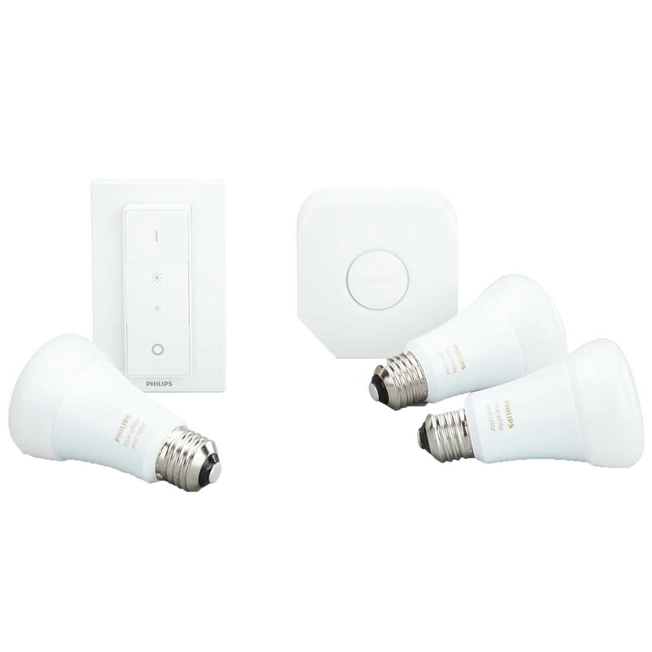 Умная лампочка Philips Hue Starter Kit E27 Color (929002216825)