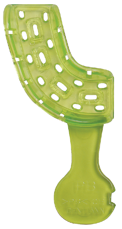 Ложка слепочная стоматологическая пластиковая PB (парциальная зеленая) 48 штук