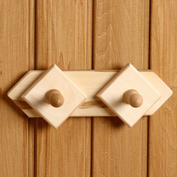 фото Вешалка 2 крючка, липа "Добропаровъ"