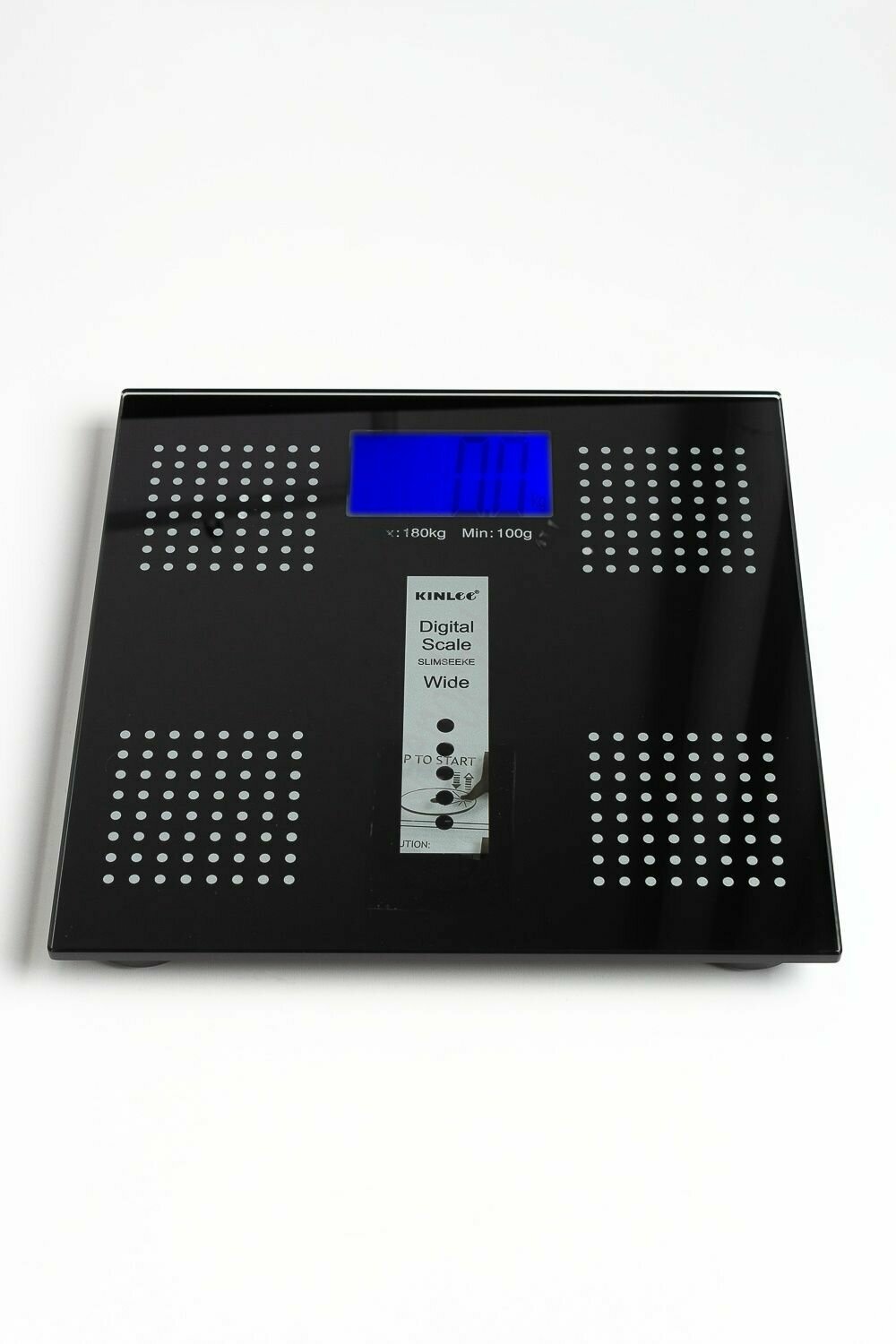 Весы электронные напольные, 180 кг (SF-1483) KINLEE, 30 см, Стекло, пластик