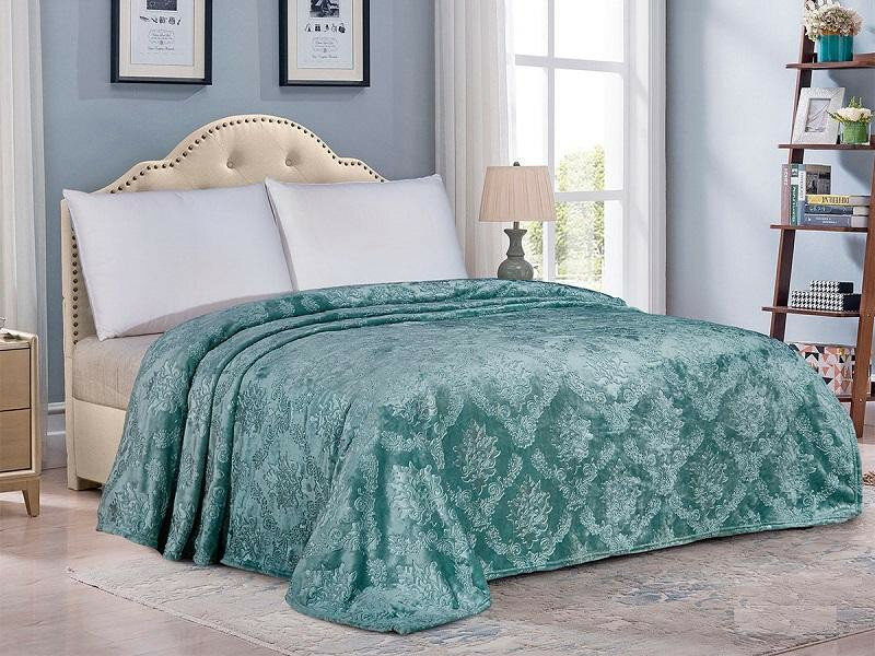 фото Плед однотонный из микрофибры с тиснением альвитек венеция 168-pv 200х220