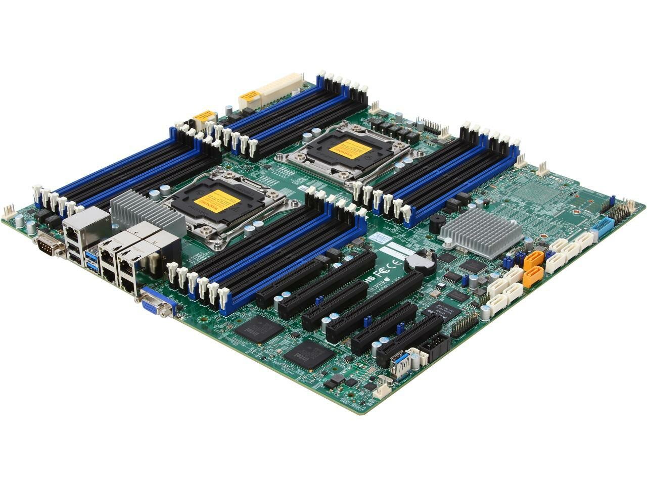 Материнская плата Supermicro X10DRI-LN4+ 2 x LGA2011-3, 34 DDR4 RDIMM/LRDIMM/3DS LRDIMM, 2*PCI-Ex16 + 3*PCI-Ex8 + PCI-Ex4, SATA + RAID, 4*GLAN, IPMI, Extended ATX