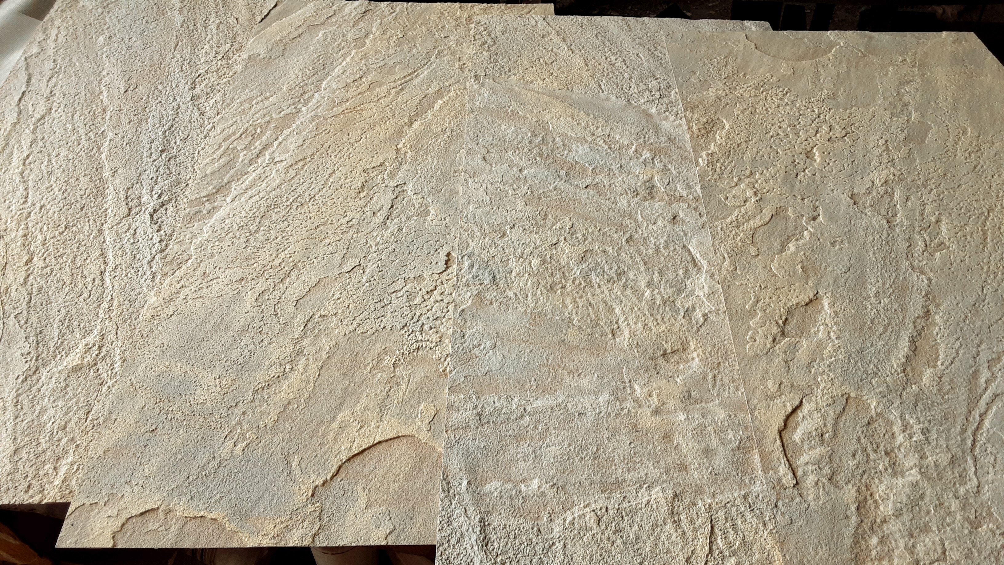 Скол индийского песчаника - отделочные панели ZIKAM из гибкого камня для любых стен. Цвет BEIGE SANDSTONE 1000х500x2.5mm. - фотография № 6